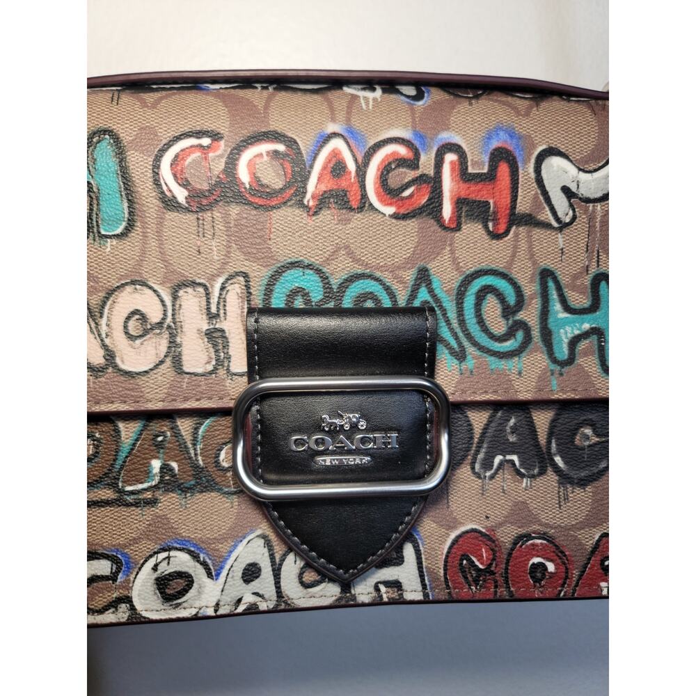 Coach X Mint + Serf Large Morgan Square Crossbody Graffiti CM092 - Picture 3 of 9
